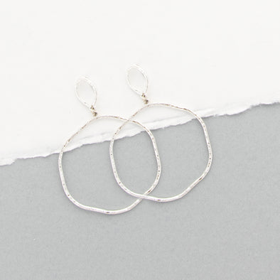 Show Stopper Earrings- Silvertone