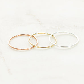 In The Details Stacking Ring - Smooth Round Wire
