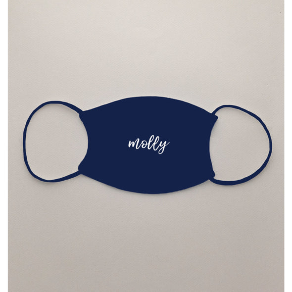 Script Font Face Mask- Kids