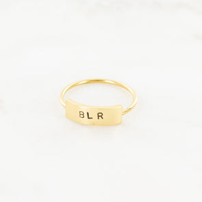 To Be Loved Hand Stamped Ring