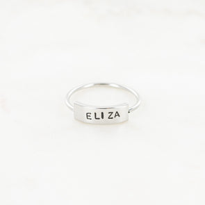 To Be Loved Hand Stamped Ring