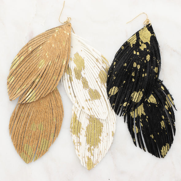 Go Your Own Way Earrings - Tan