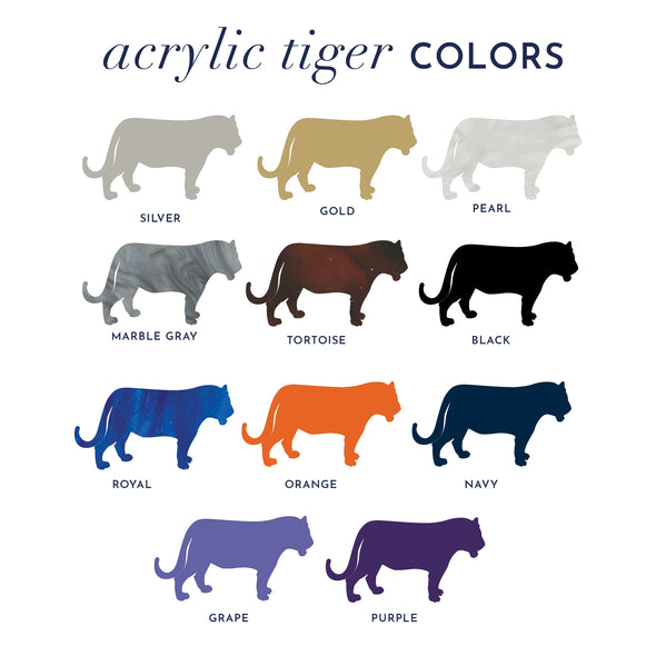 Tiger Acrylic Necklace