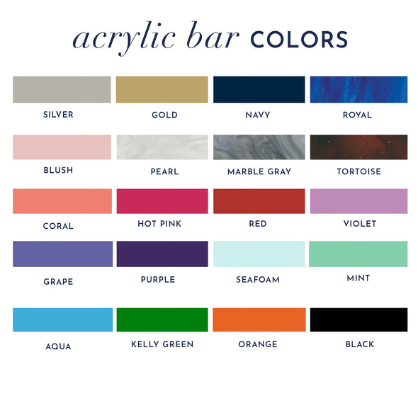 Acrylic Bar Necklace